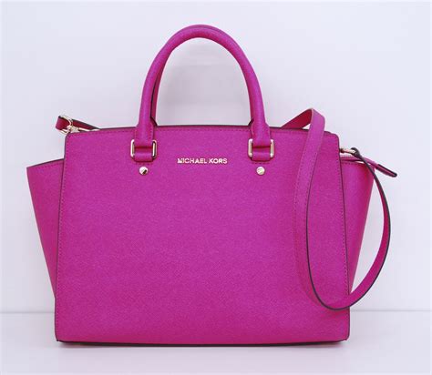 bright pink michael kors bag